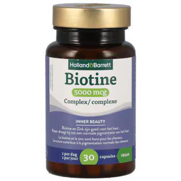 Holland & Barrett Biotine Complex 5000mcg - 30 capsules