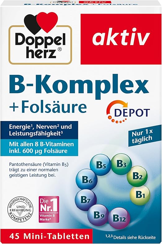 Doppelherz® B-Komplex DEPOT + Folsäure – 45 Tabletten