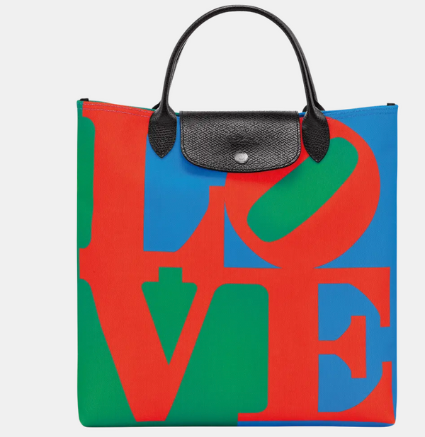 Longchamp x Robert Indiana Bolso mit einem überlegenen L Longchamp