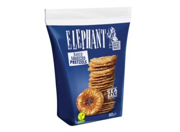 Elephant Gepresste Brezeln Meersalz 80g