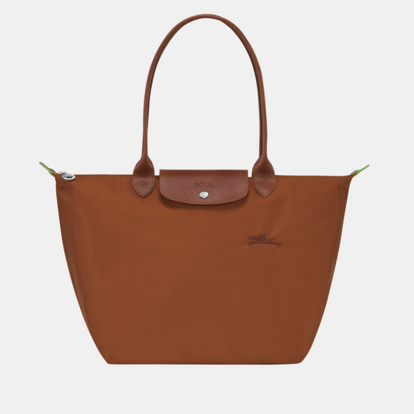 Longchamp Cognac - Recyceltes Canvas (L)