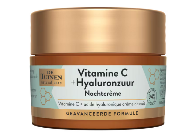 De Tuinen-Nachtcreme mit Vitamin C &amp; Hyaluronsäure – 50 ml