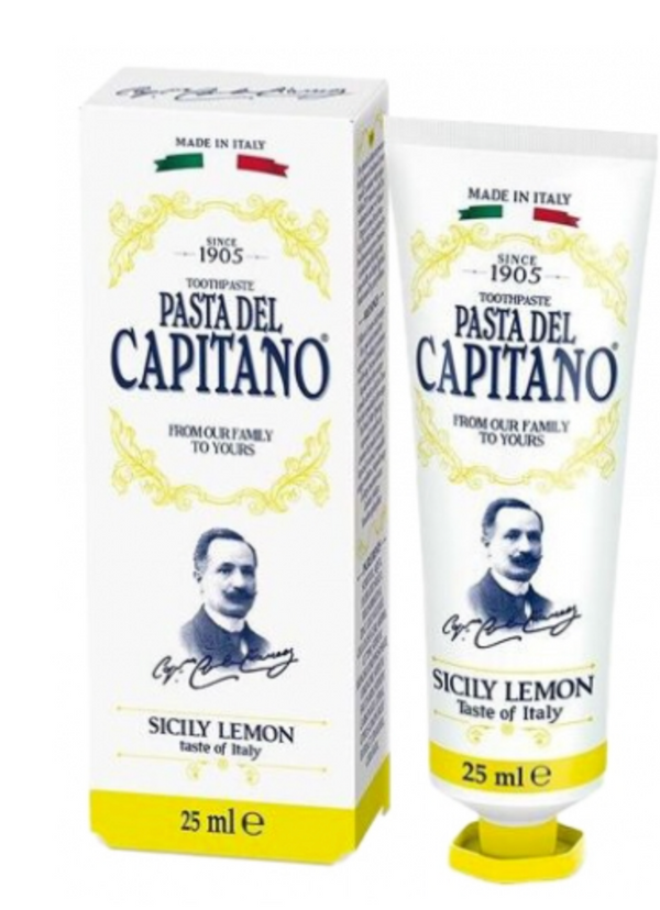 Pasta del Capitano Zahnpasta mit Sizilianischer Zitrone – 25 ml