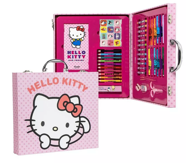 HELLO KITTY Aktentaschen-Set zum Ausmalen
