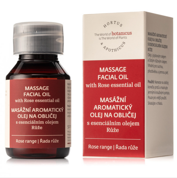 Botanicus - Aromatisches Gesichtsmassageöl mit ätherischem Rosenöl - 50ml