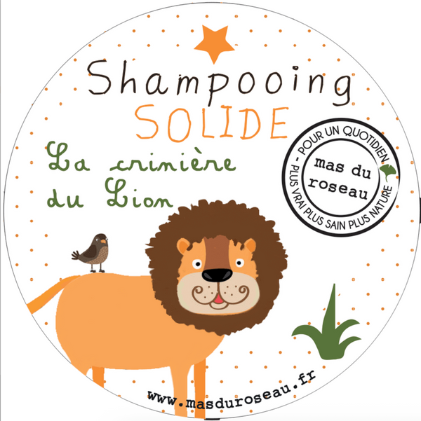 masduroseau - Festes Shampoo „Die Löwenmähne!“ – Kinder-Shampoo mit Kokosöl (60 g)