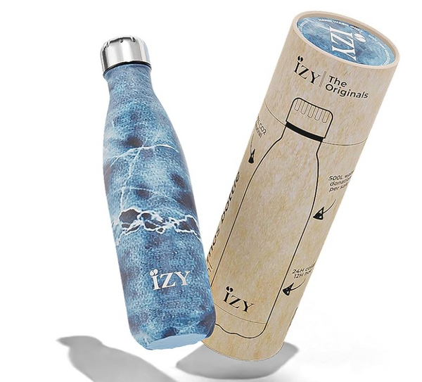 IZY - Trinkflasche – Marble Blue (500 ml)