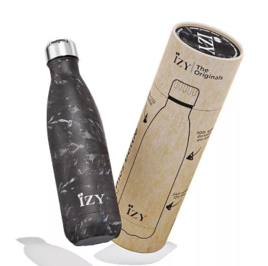 IZY - Thermosflasche – Marmorschwarz (500 ml)