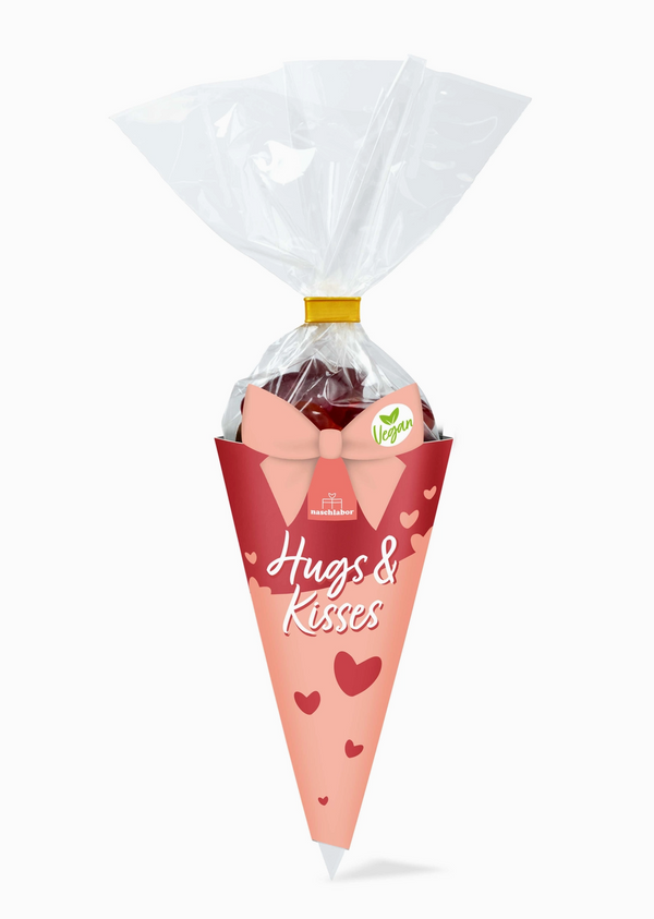 Naschlabor - Fruit Jelly Vegan Hugs & Kisses – Fruchtgummi (100g) 5 Stk.