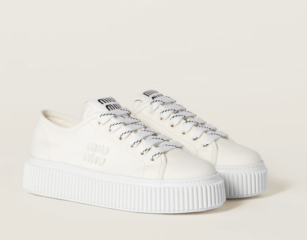 Miu miu Denim sneakers with logo 39