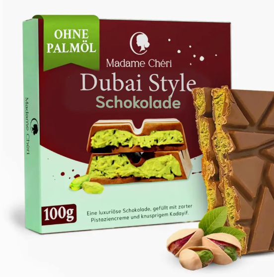 Kaffee und Schokolade GmbH - Dubai Style Schokolade (100 g)