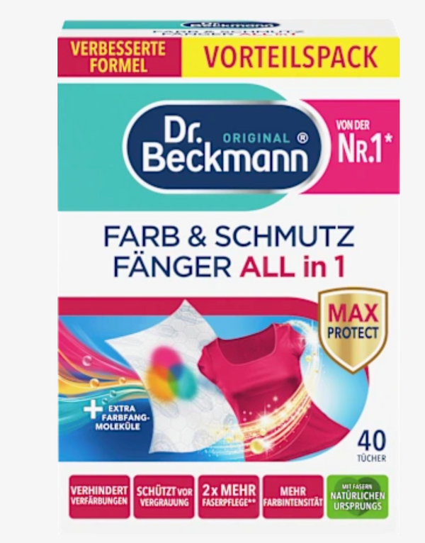 Dr. Beckmann Farb- und Schmutzfangtücher 3in1 – 40 Stück