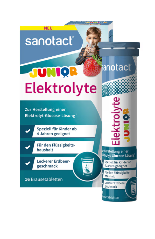 sanotact® Elektrolyte Junior – Erdbeergeschmack