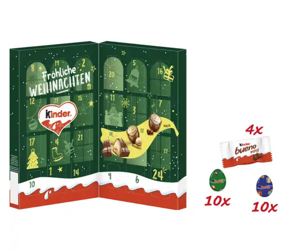 Ferrero Kinder Mix Tisch-Adventskalender 2025 – 24 Überraschungen für die Vorweihnachtszeit