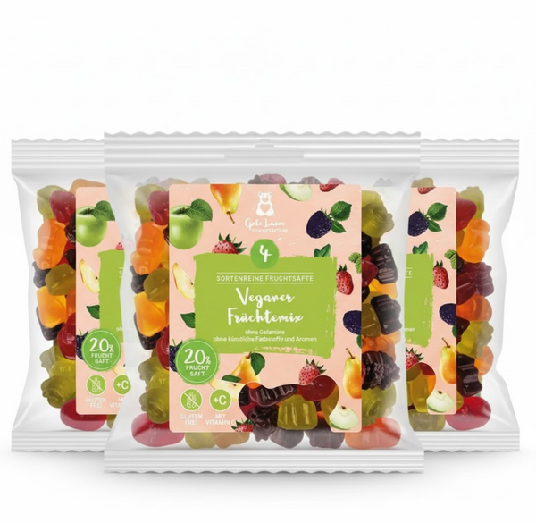 Naschlabor - Vegan Fruit Mix – Fruchtgummi (150g) *3 Stk.