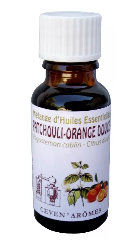 Ceven Aromes - HEBBD Ätherische Ölmischung Patchouli–Orange „Wohlbefinden“ – 20 ml