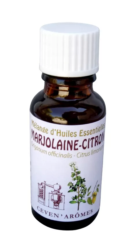 Ceven Aromes - HEBBD Ätherische Ölmischung Majoran–Zitrone „Anti-Stress“ – 20 ml