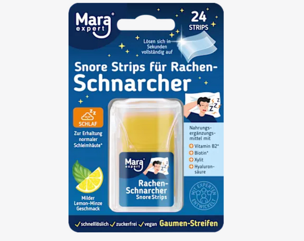 Mara Snore Strips Rachen-Schnarcher Gaumen-Streifen, 24 St