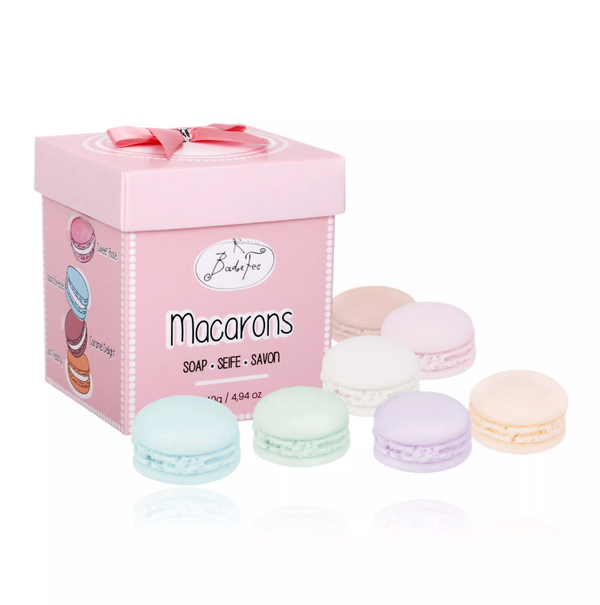 Badefee Macarons aus Seife – Geschenkset (8 Stück)