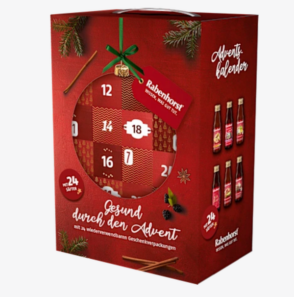 Rabenhorst Adventskalender 2025 – Gesund durch den Advent 24 Tage voller wohltuender Saftmomente
