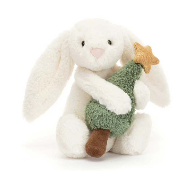 JellyCat Kuscheltier Bashful Bunny with Christmas Tree