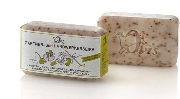 Ovis Schafmilchseife Gärtner- &amp; Handwerkerseife, 100 % Bio, für stark verschmutzte Hände, 100 g