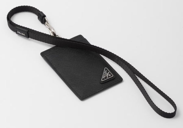 Prada Saffiano leather badge holder