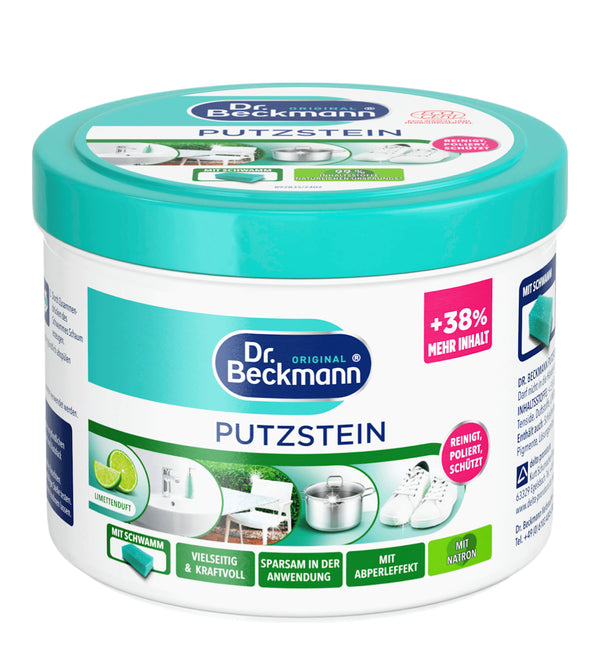 Dr. Beckmann Putzstein – Kraftvoll gegen Schmutz, sanft zur Oberfläche  Für Küche, Bad, Garten & mehr | 550 g