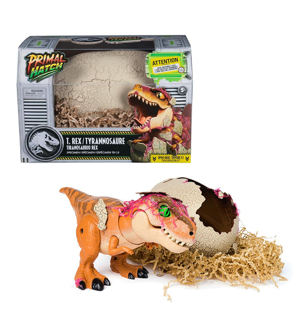 Primal Hatch – Jurassic World Interaktives T‑Rex‑Ei

100+ Soundeffekte & Reaktionen · Für Kinder ab 5 Jahren