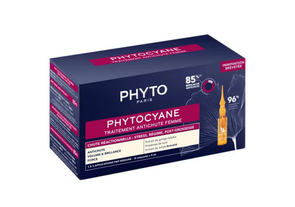 Phyto Phytocyane Anti-Haarausfall Kur für Frauen – 12 x 5 ml