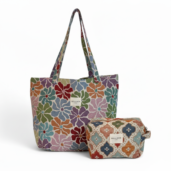 De la Mur Line Neceser Mediano Lara + Bolsa Grande Rune 1+1 Set