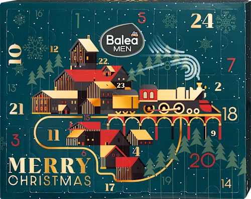 Balea MEN Adventskalender "MERRY CHRISTMAS" 2025
24 Pflegeüberraschungen für echte Kerle.