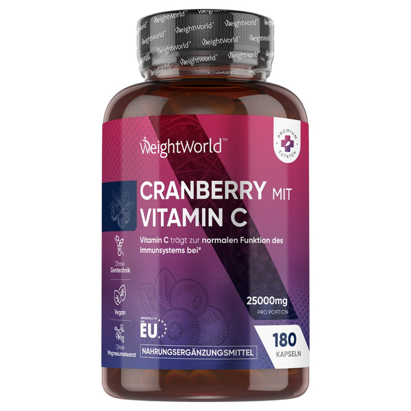 WeightWorld Cranberry Kapseln mit Vitamin C