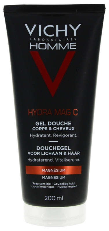 Vichy Homme Hydra MAG C Feuchtigkeitsspendendes Belebendes Duschgel 200 ml